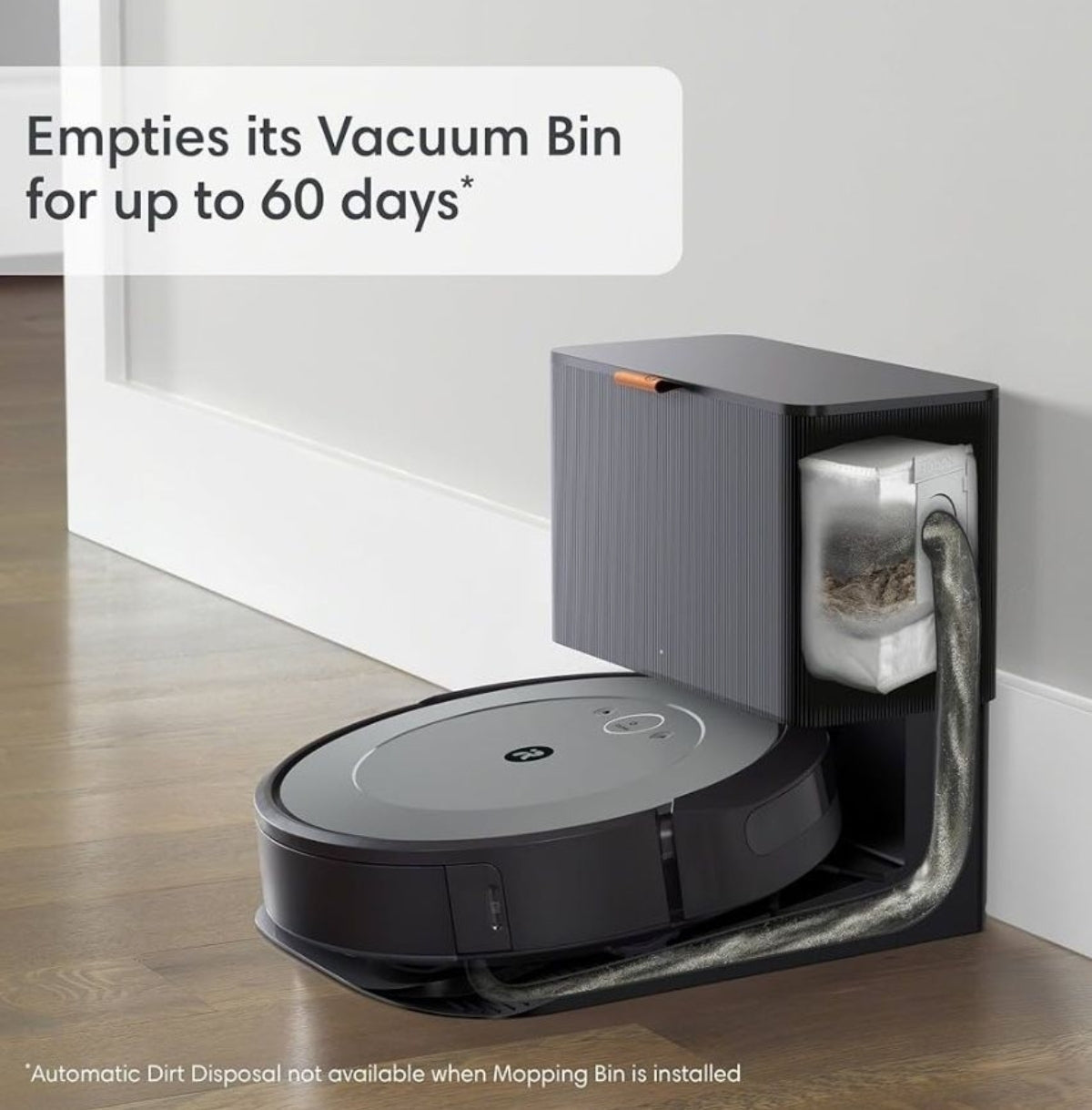 Open Box iRobot Roomba i3 + EVO (3554) Robot Vacuum - Self-Empty for Up to 60 Days, Clean by Room with Smart Mapping, Compatible with Alexa, Personali