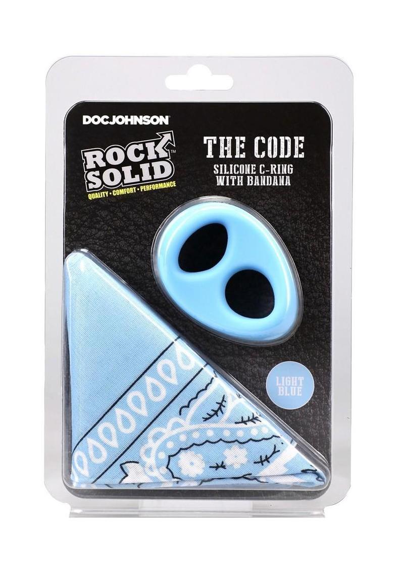 Rock Solid The Code Silicone Cock Ring with Bandana