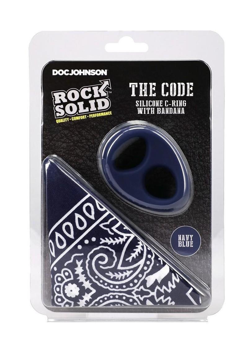 Rock Solid The Code Silicone Cock Ring with Bandana