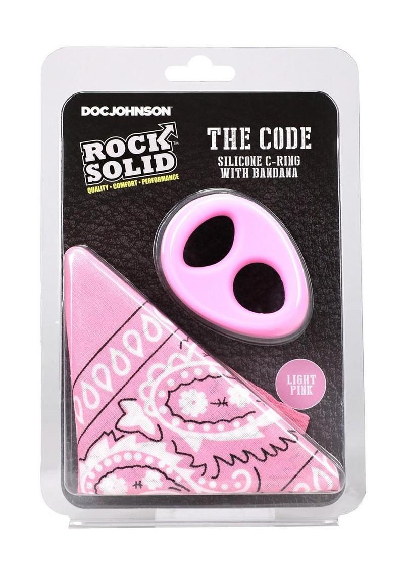 Rock Solid The Code Silicone Cock Ring with Bandana