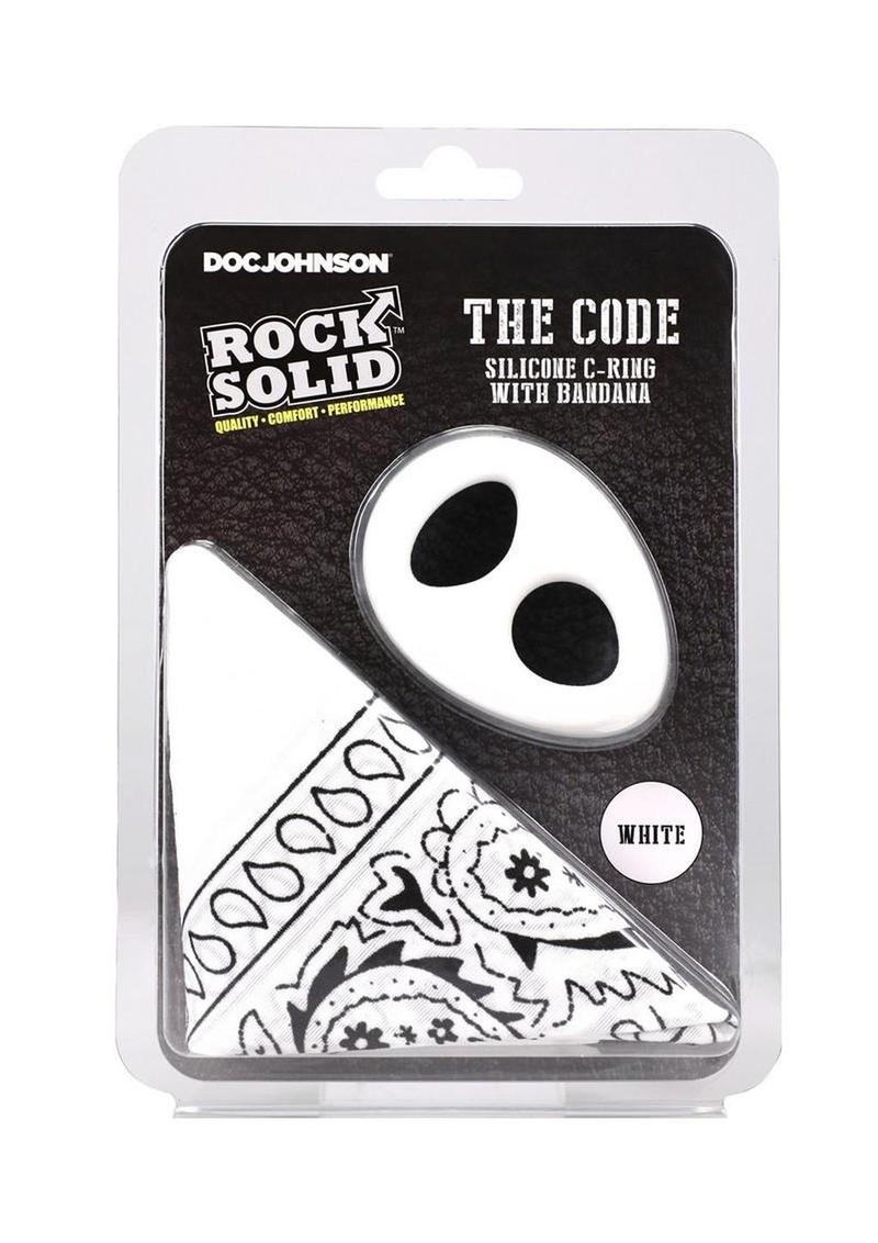 Rock Solid The Code Silicone Cock Ring with Bandana