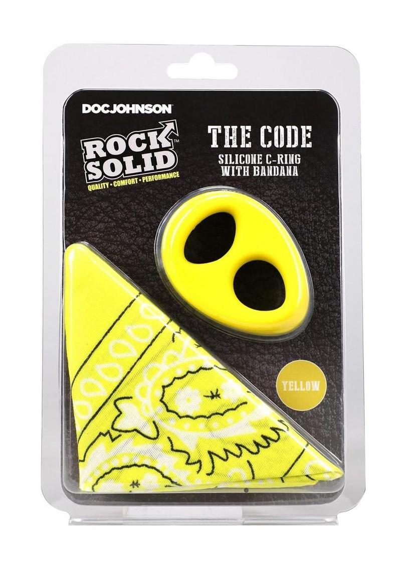 Rock Solid The Code Silicone Cock Ring with Bandana