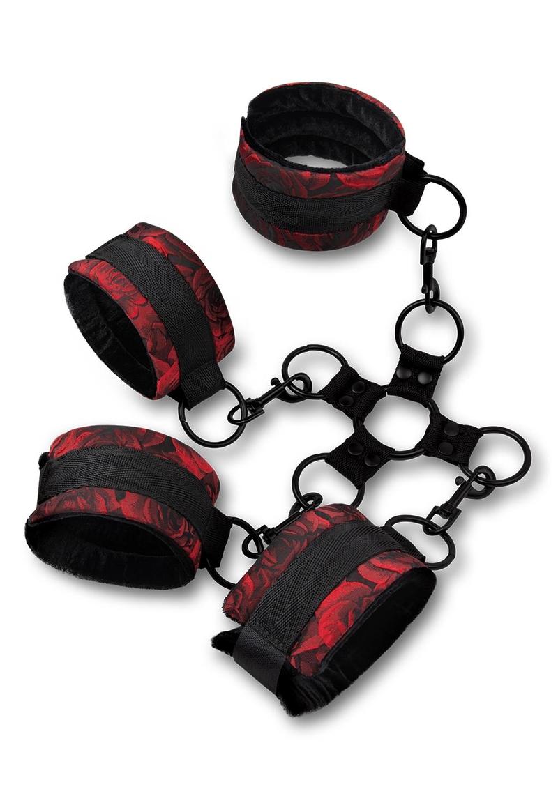 Rosegasm 5pc Hogtie Set W/ Blindfold