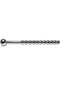 Rouge Beaded Stainless Steel Urethral Sound with Stopper
