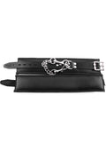Rouge Padded Leather Adjustable Ankle Cuffs