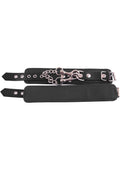 Rouge Plain Leather Adjustable Wrist Cuffs
