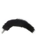 Rouge Stainless Steel Butt Plug Tail with Real Fur