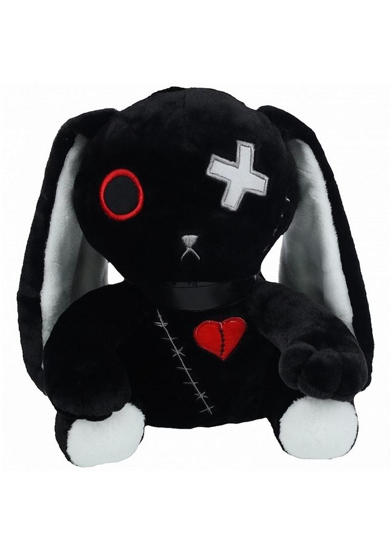 Stitched Heart Bunny Plush – Adorably Dark & Cute