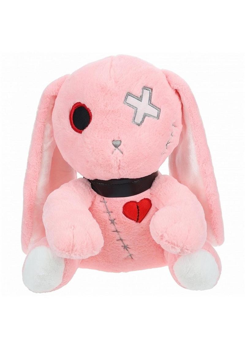 Stitched Heart Bunny Plush – Adorably Dark & Cute