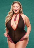 See Thru Crotchless Schoolgirl Teddy