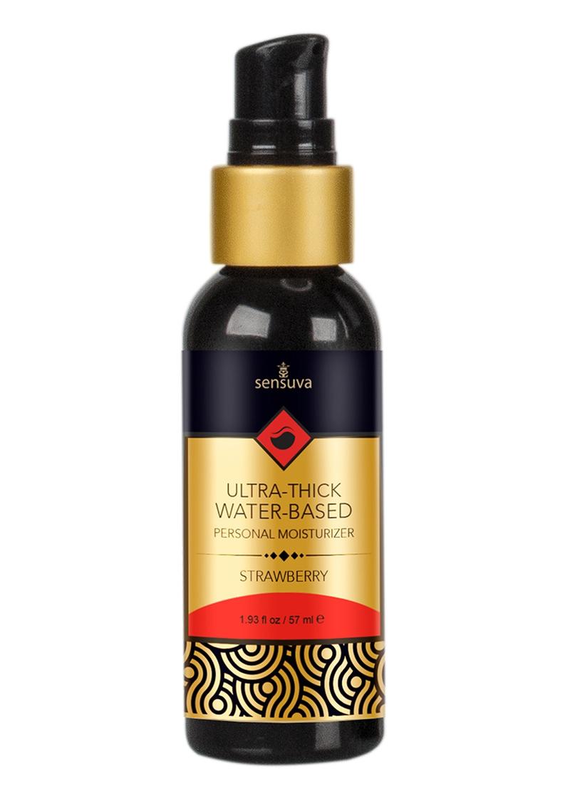 Sensuva Ultra Thick Water Based Personal Moisturizer Strawberry Flavored Lubricant