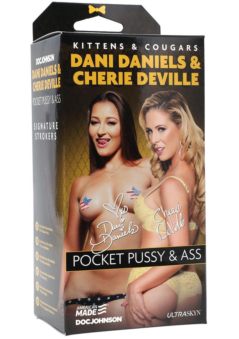 Signature Strokers Kittens and Cougars Dani Daniels and Cherie Deville Ultraskyn Masturbator - Pussy and Butt