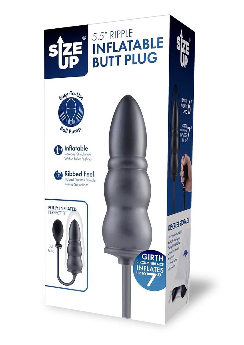 Size Up 5.5 Ripple Inflatable Butt Plug