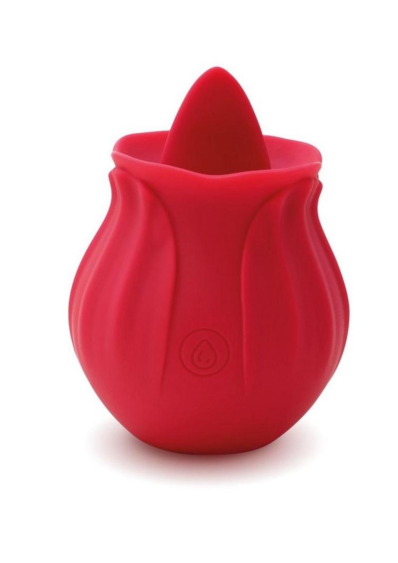 Skins Rose Buddies The Rose Lix Tongue Rechargeable Silicone Clitoral Stimulator
