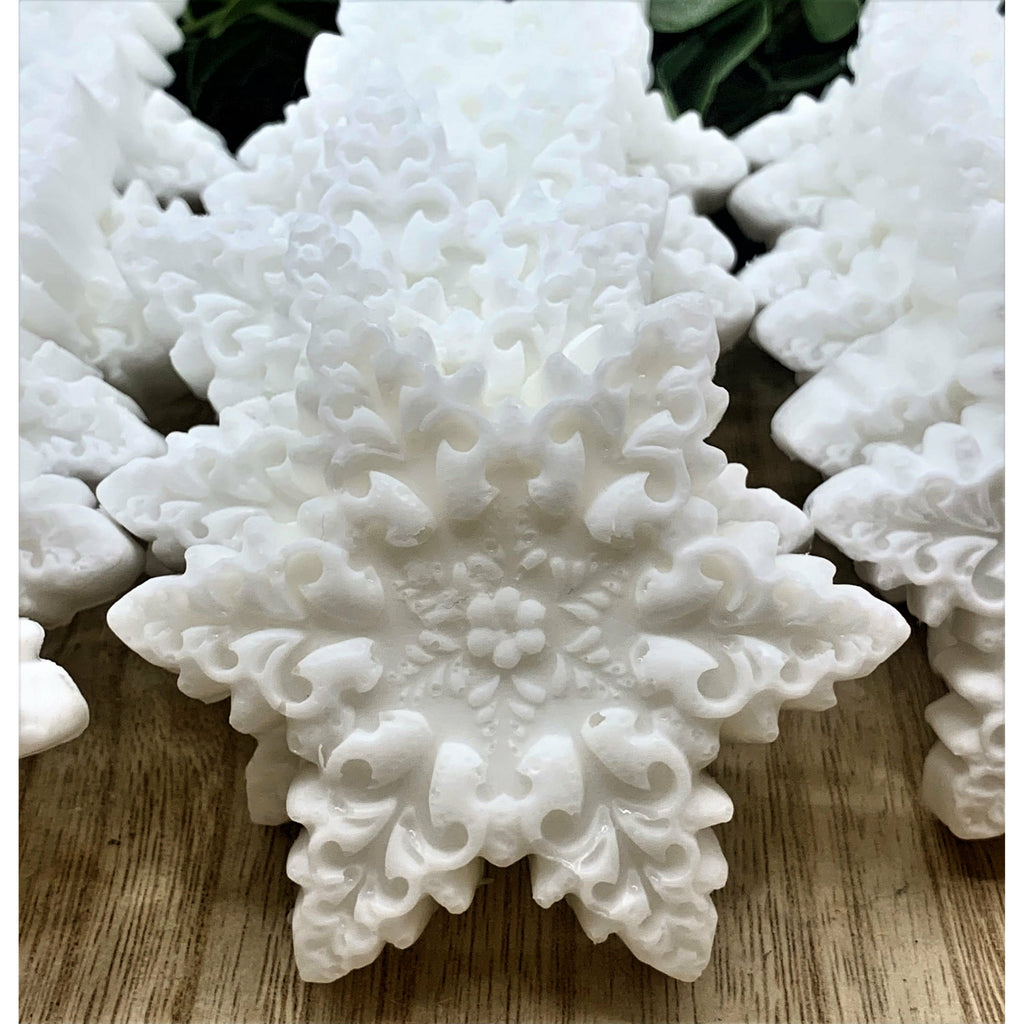 10 Snowflake Soaps