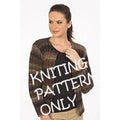 NWT Plymouth Yarn Design 1065 Boku Jacket Sweater Cardigan Knitting Pattern