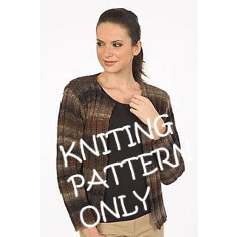 NWT Plymouth Yarn Design 1065 Boku Jacket Sweater Cardigan Knitting Pattern