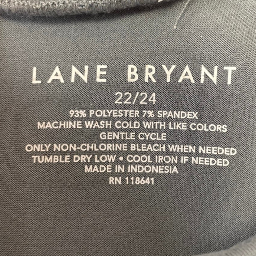 Lane Bryant Womens Plus Size 22/24 Flowy Polyester Blend Long Sleeve Turtleneck