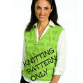 NWT JoAnne Turcotte Plymouth Yarn 1299 Broken Cable Vest Knitting Pattern