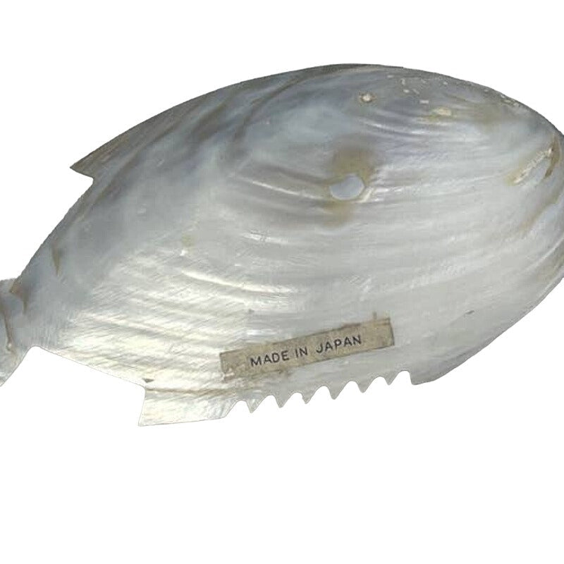Hand Carved Iridescent Tropical Fish Shaped Clam Shells & Bonus Barnacle Shells