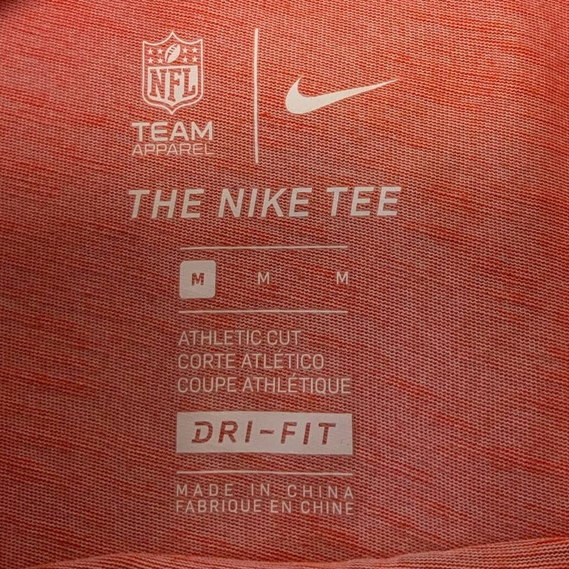 Nike NFL Chicago Bears Football Mens Medium Athletic Cut Dri-Fit Tee Shirt
