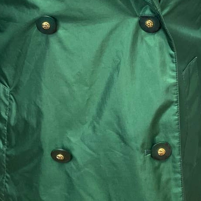 Vintage J Gallery Petites Size 9/10 Double Breasted Trench Coat Removeable Liner
