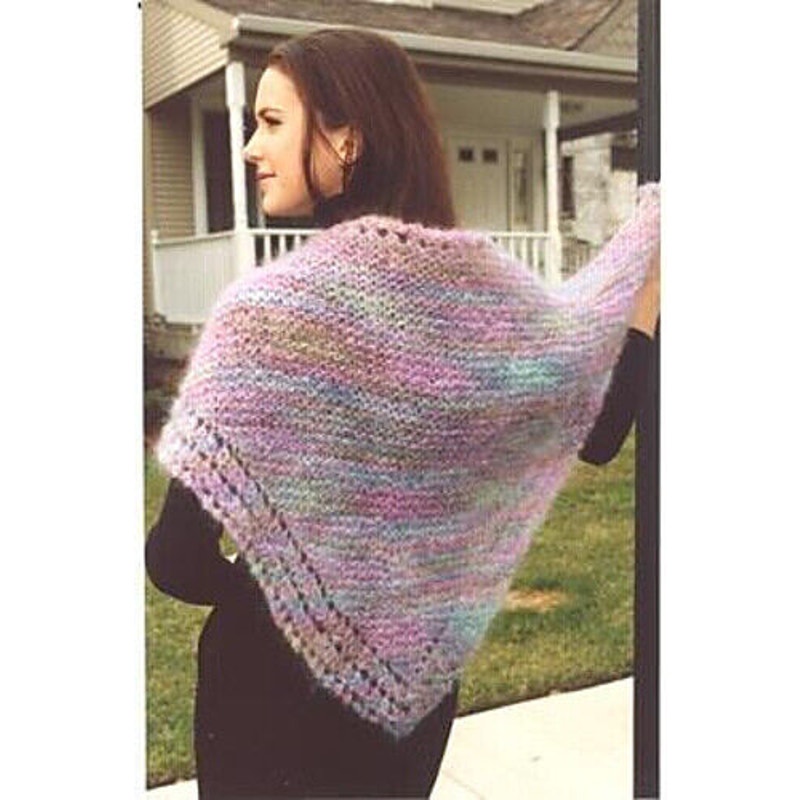 New JoAnne Turcotte Plymouth Yarn P455 Outback Mohair Scarf Knitting Pattern