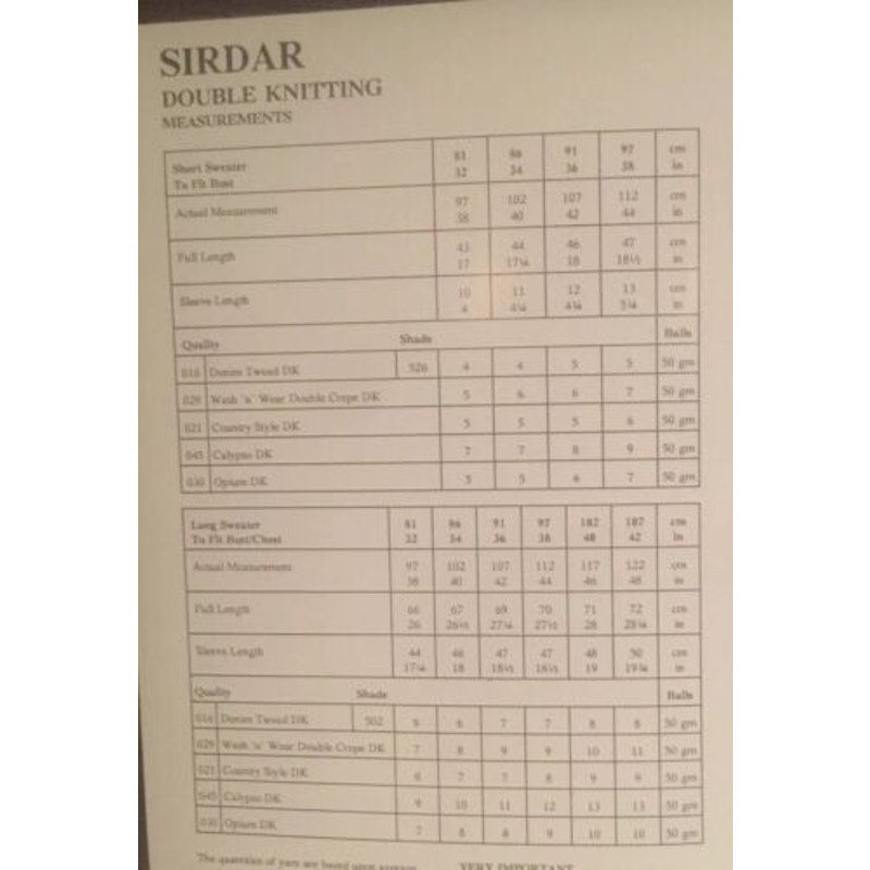 New Sirdar 5480 Denim Tweed Double Knitting Mens Womens Pullover Sweater Pattern