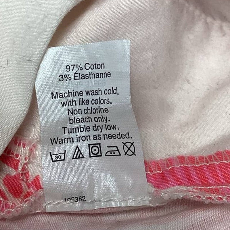 J Crew Womens Size 6 Stretch Cotton Blend Pink Floral Short Shorts w Pockets