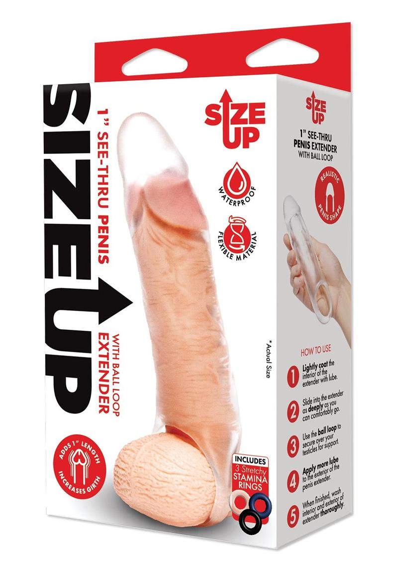 Su Clr Penis Xtndr W/ Ball Loop-Classic