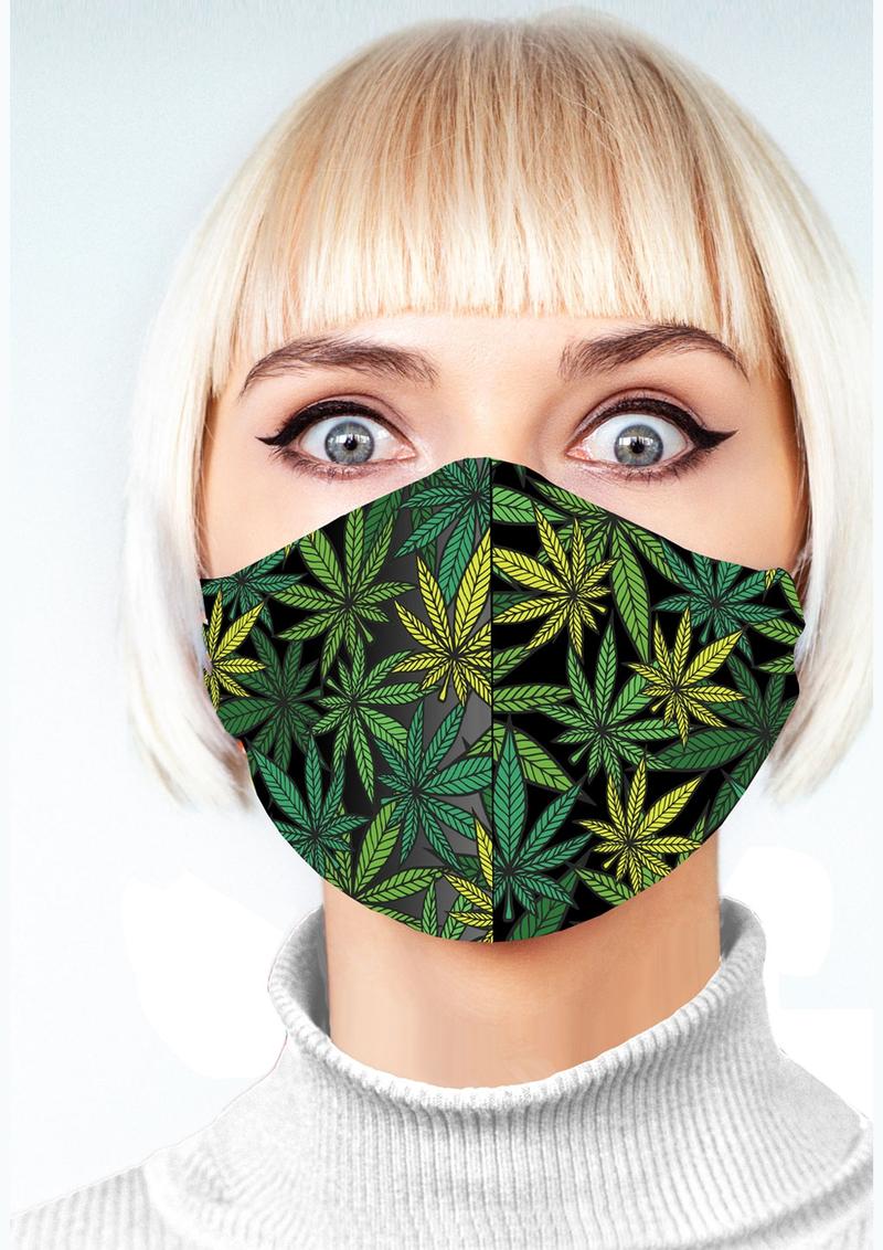 Pot Leaf Mask – Fun Weed-Inspired Face Covering