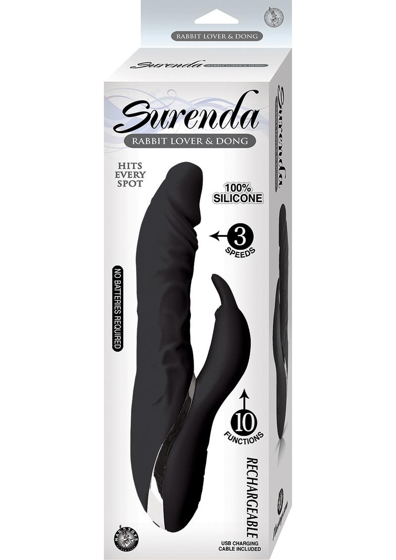 Surenda Rabbit Lover and Dildo Rechargeable Silicone Vibrator