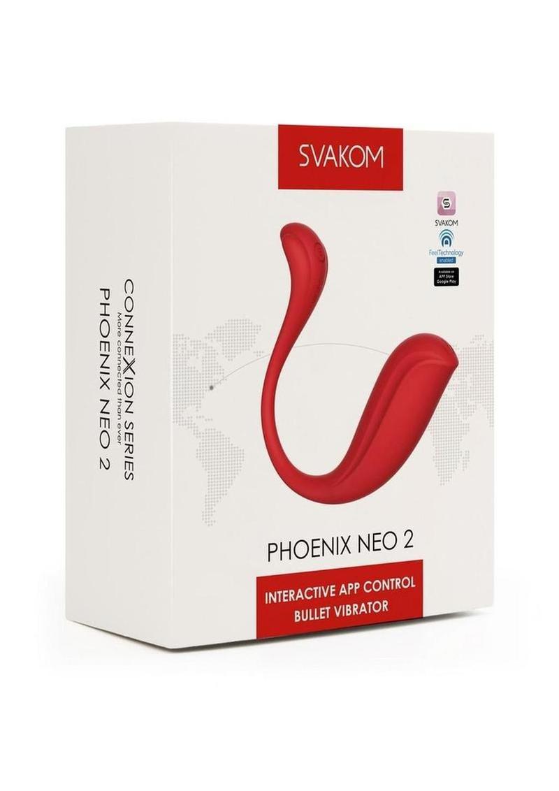 Svakom Phoenix Neo Interactive Rechargeable Silicone Vibrator with Remote Control