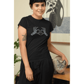 Rhinestone Stay Spooky Tee Shirt Crew Neck, V Neck, Long Sleeve