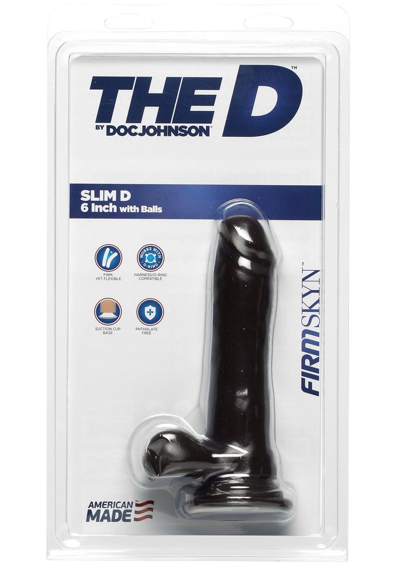 The D Slim D Firmskyn Dildo with Balls