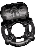 The Macho Stallions Pulsating Erection Keeper Silicone Vibrating Cock Ring