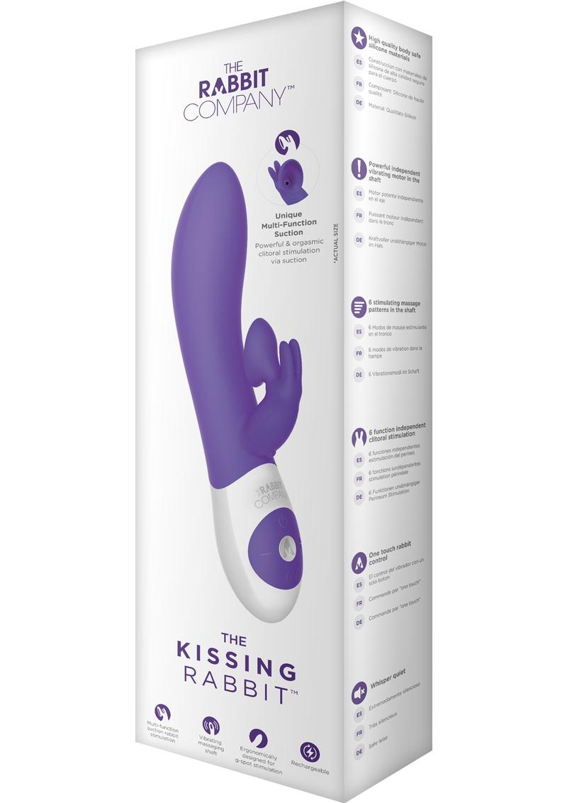 The Kissing Rabbit Rechargeable Silicone Vibrator with Clitoral Suction