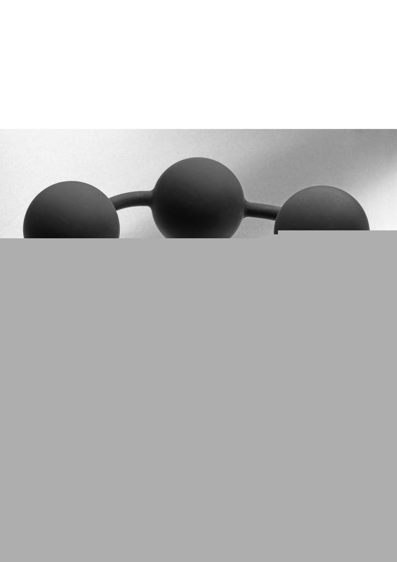 Tom Of Finland Silicone Cock Ring with 3 Weighted Balls