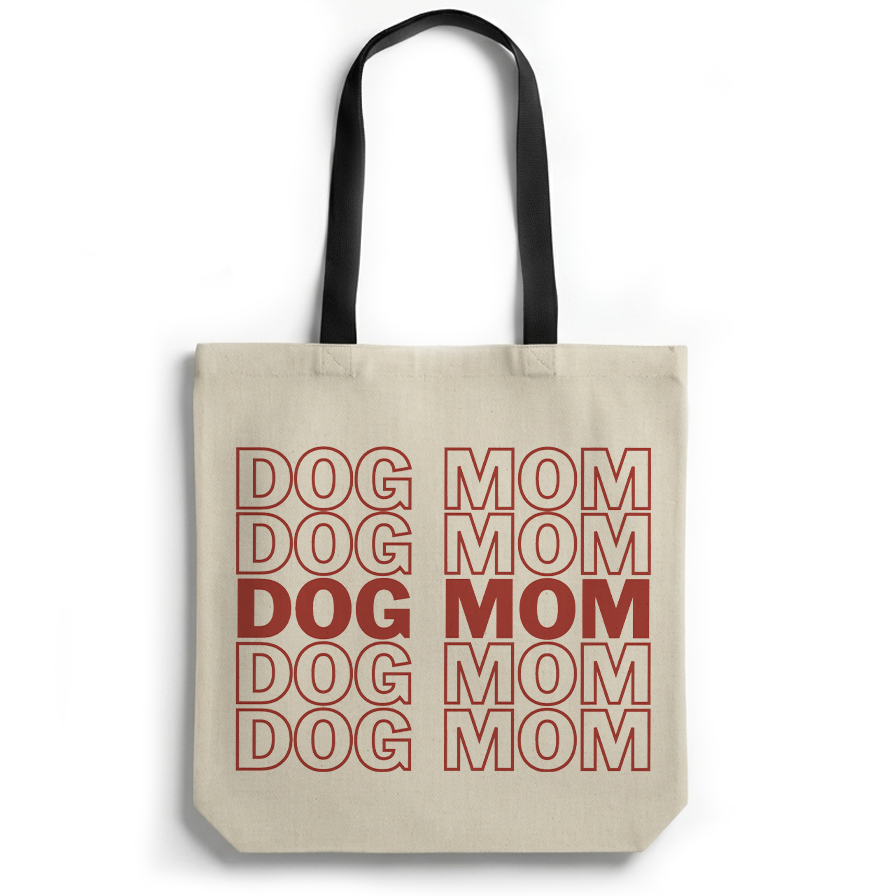 Pet Mom Canvas Tote Bag
