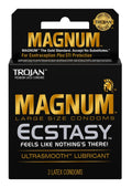 Trojan Magnum Ecstasy Ultra Smooth Lubricated Latex Condoms
