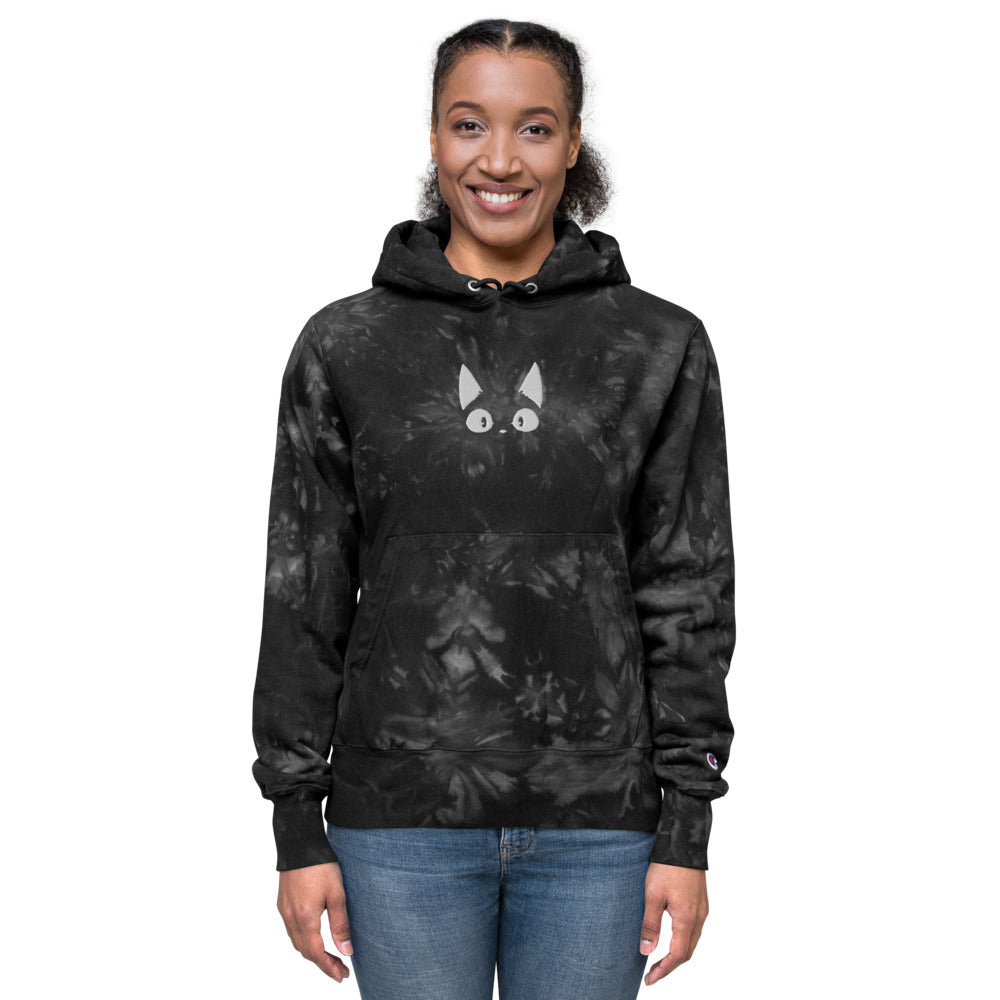 Amazed Cat Tie-Dye Hoodie