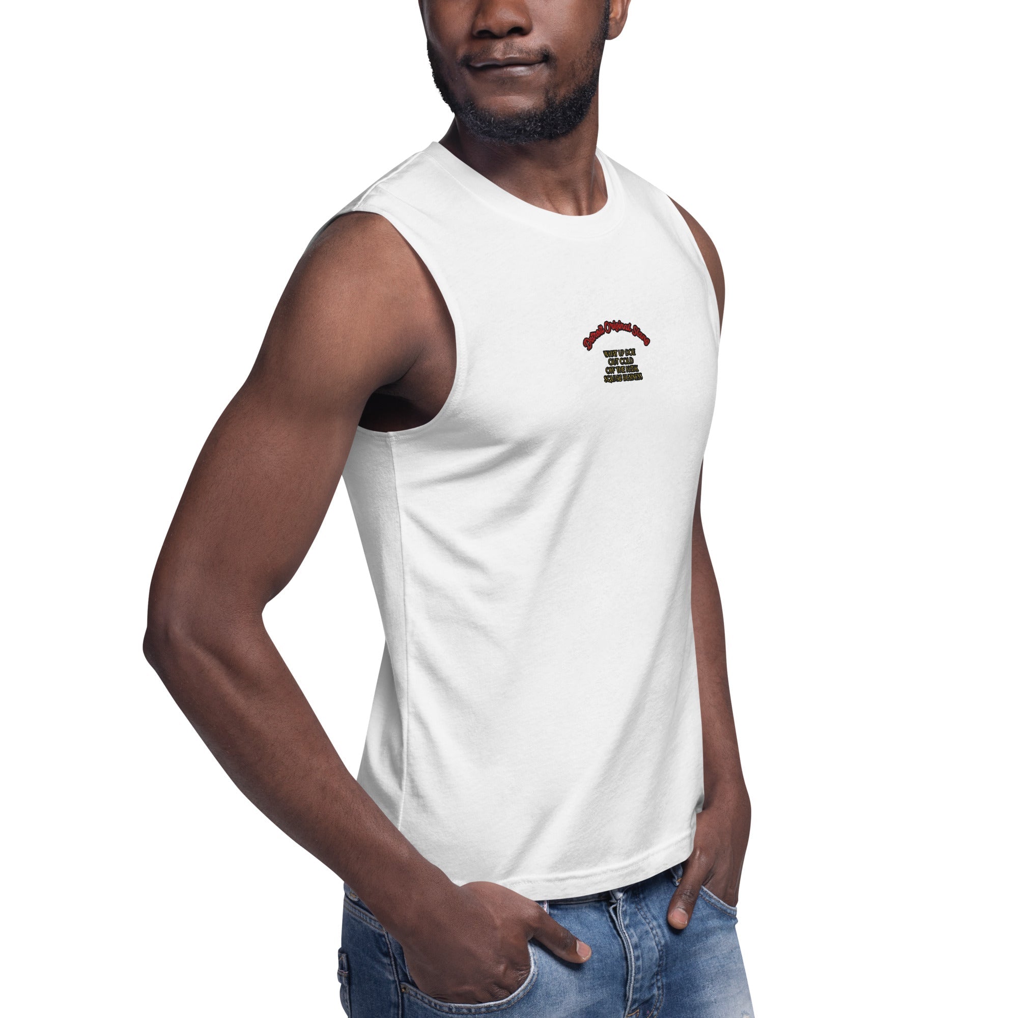 Detroit Original Slang Muscle Shirt | Premium Embroidered Detroit Tank