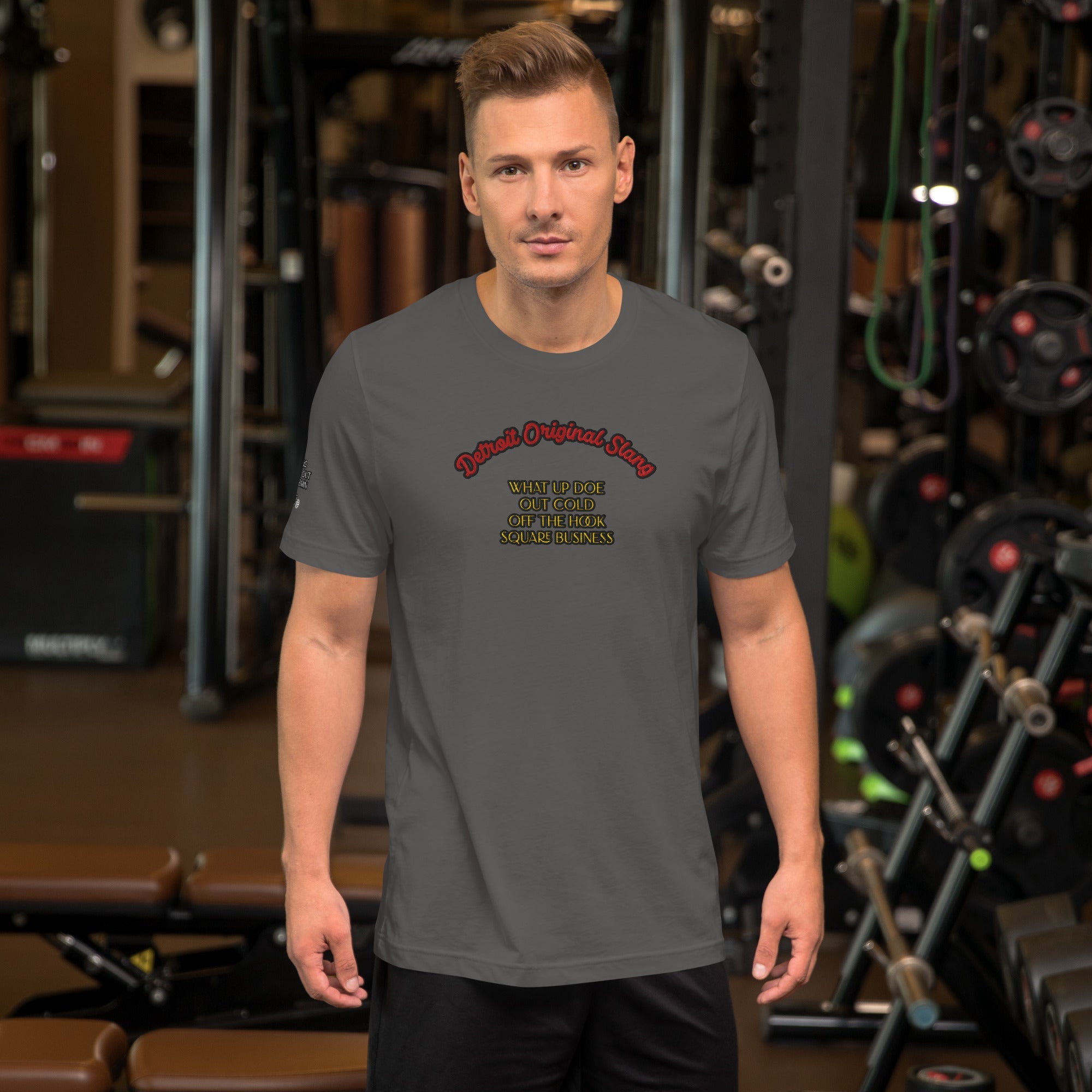 Detroit Original Slang Men's Embroidered T-Shirt | Lightweight Detroit Streetwear
