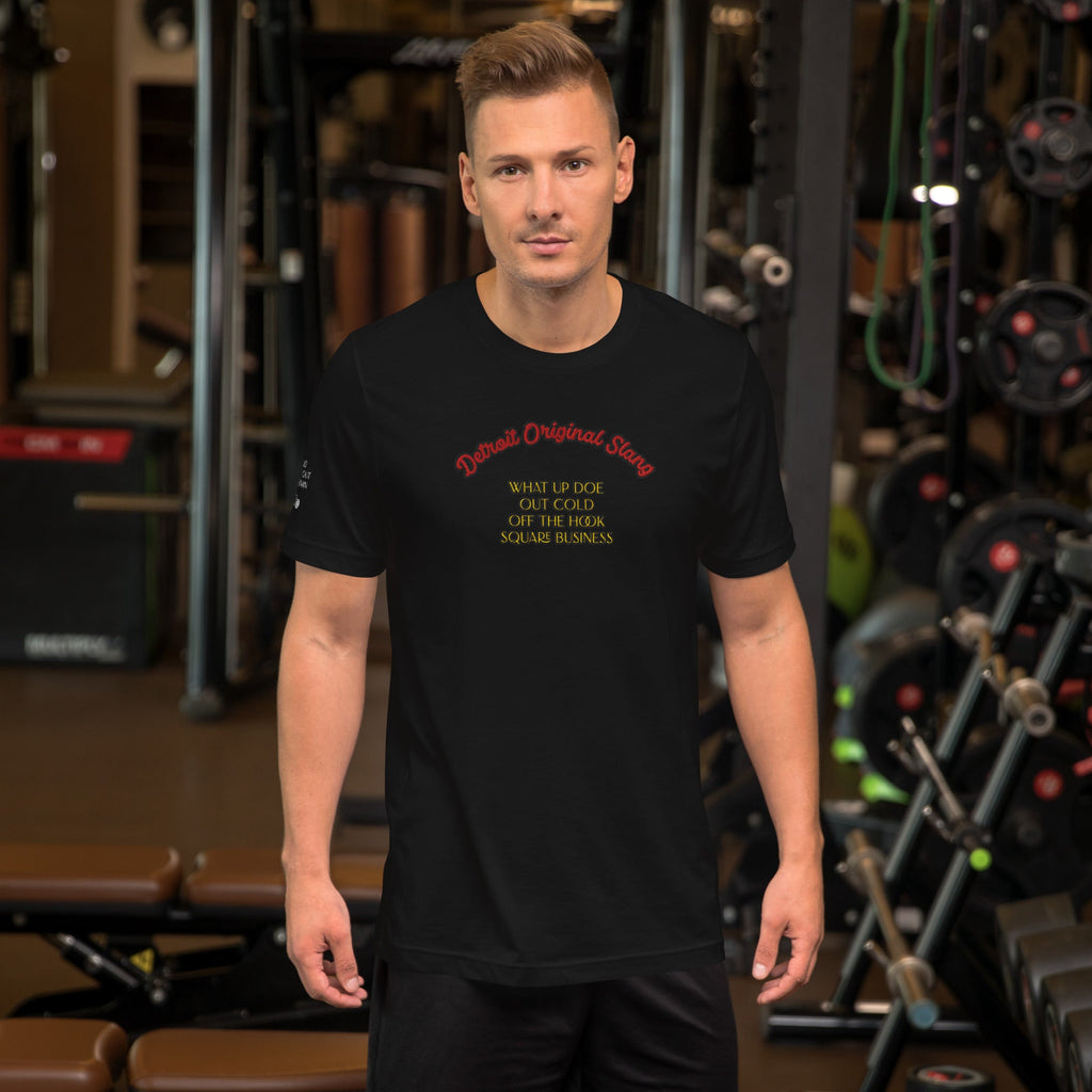 Detroit Original Slang Men's Embroidered T-Shirt | Lightweight Detroit Streetwear