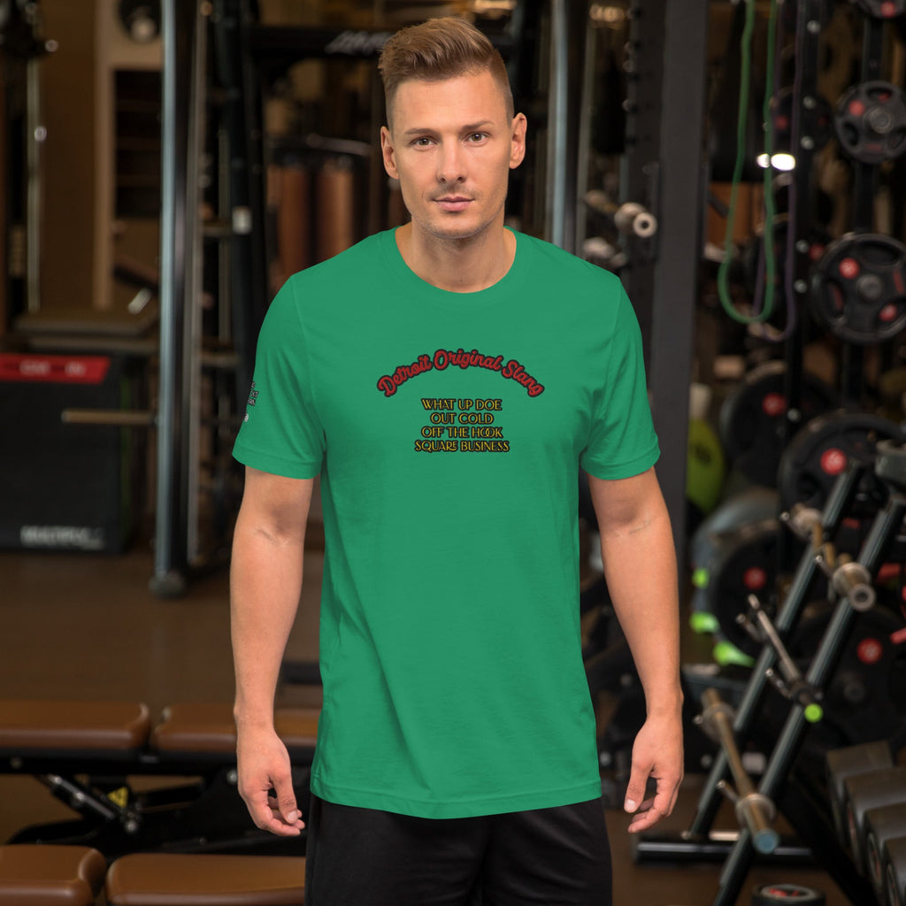 Detroit Original Slang Men's Embroidered T-Shirt | Lightweight Detroit Streetwear