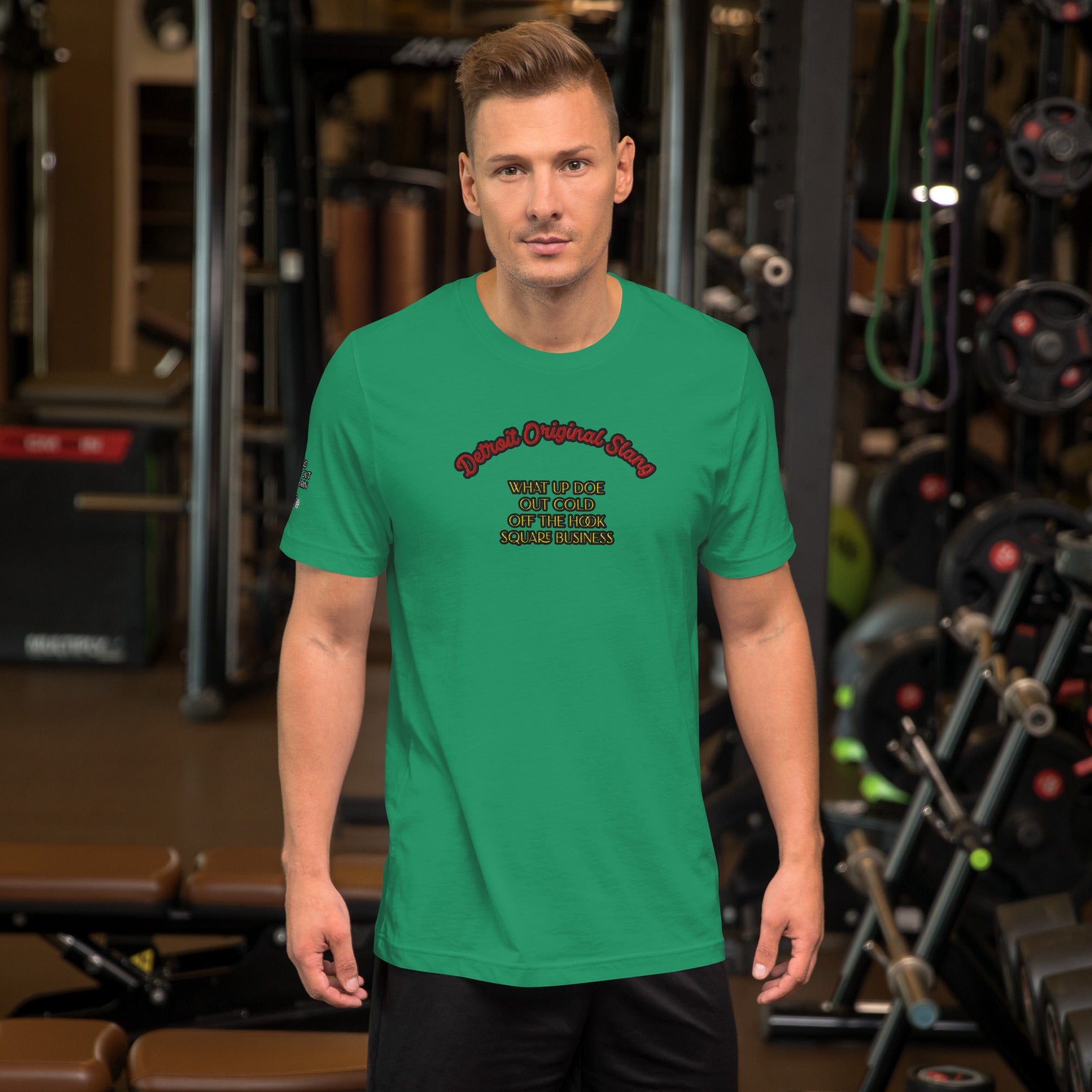 Detroit Original Slang Men's Embroidered T-Shirt | Lightweight Detroit Streetwear