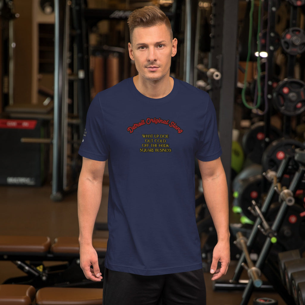 Detroit Original Slang Men's Embroidered T-Shirt | Lightweight Detroit Streetwear