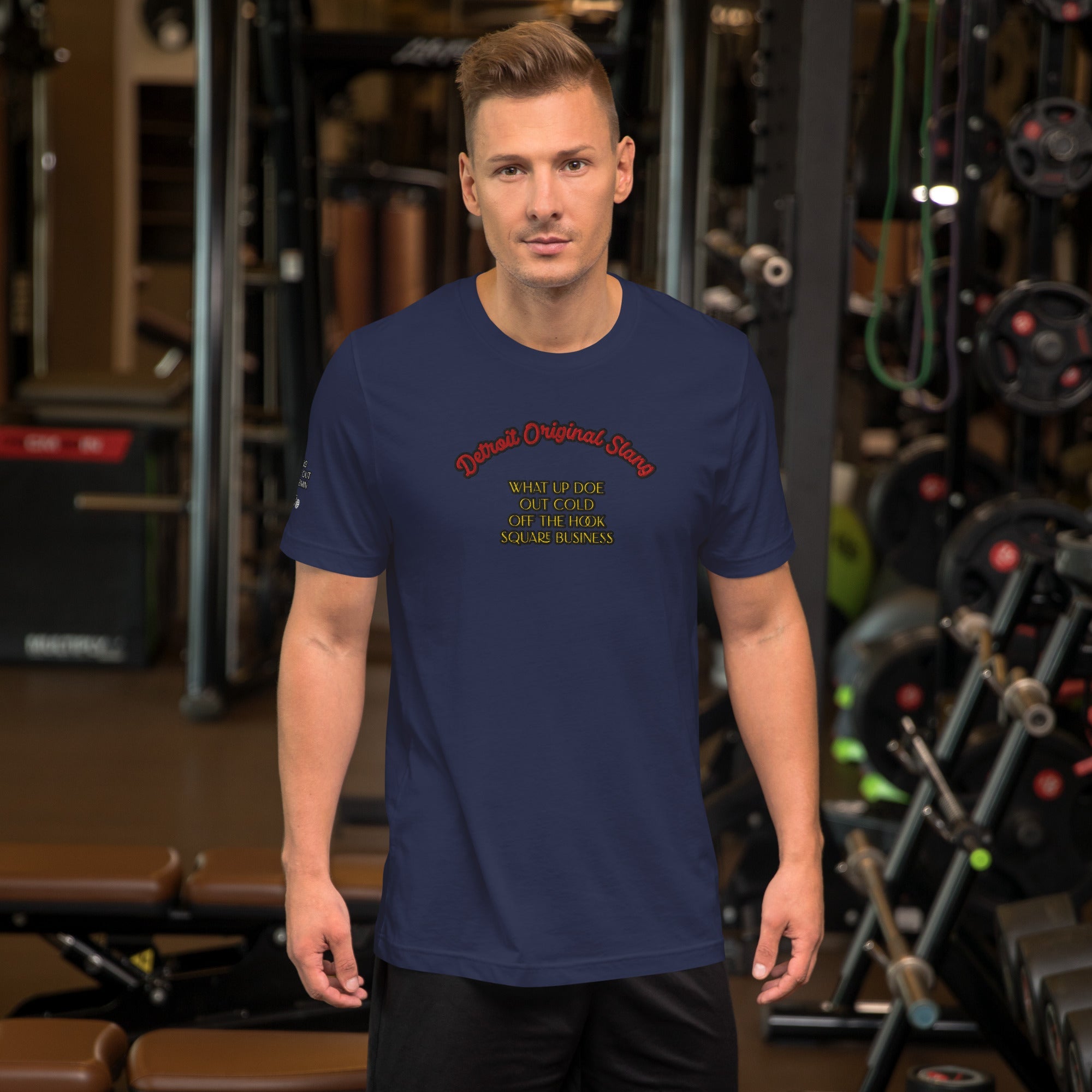 Detroit Original Slang Men's Embroidered T-Shirt | Lightweight Detroit Streetwear