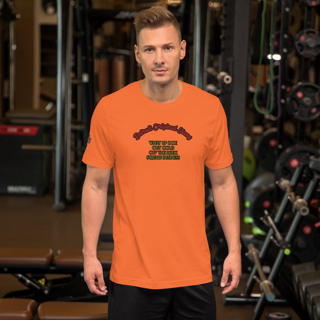 Detroit Original Slang Men's Embroidered T-Shirt | Lightweight Detroit Streetwear