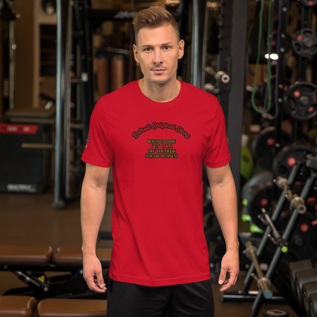Detroit Original Slang Men's Embroidered T-Shirt | Lightweight Detroit Streetwear